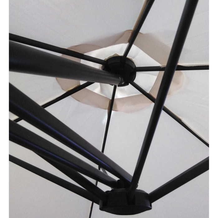 OMBRELLONE SORRENTO D.3M BIANCO A BRACCIO LATERALE