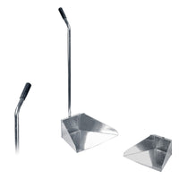 PALETTA ALZAIMMONDIZIA ZINCATA CON MANICO.