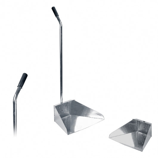 PALETTA ALZAIMMONDIZIA ZINCATA CON MANICO.