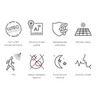 PALETTO SOLARE KARLO 6,8W 2700 / 6500 K RGB 500LM