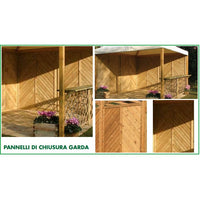 PANNELLO DI CHIUSURA GARDA 220X120CM IN PINO IMPRE