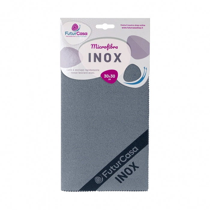 PANNO INOX 30X30CM IN MICROFIBRA.