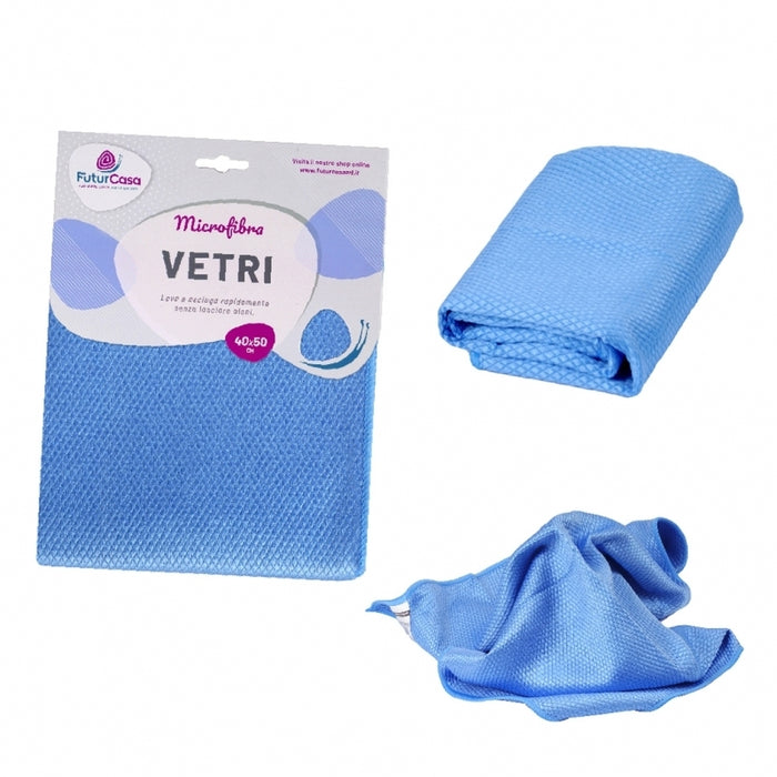PANNO VETRI 40X50CM IN MICROFIBRA NON ABRASIVA.