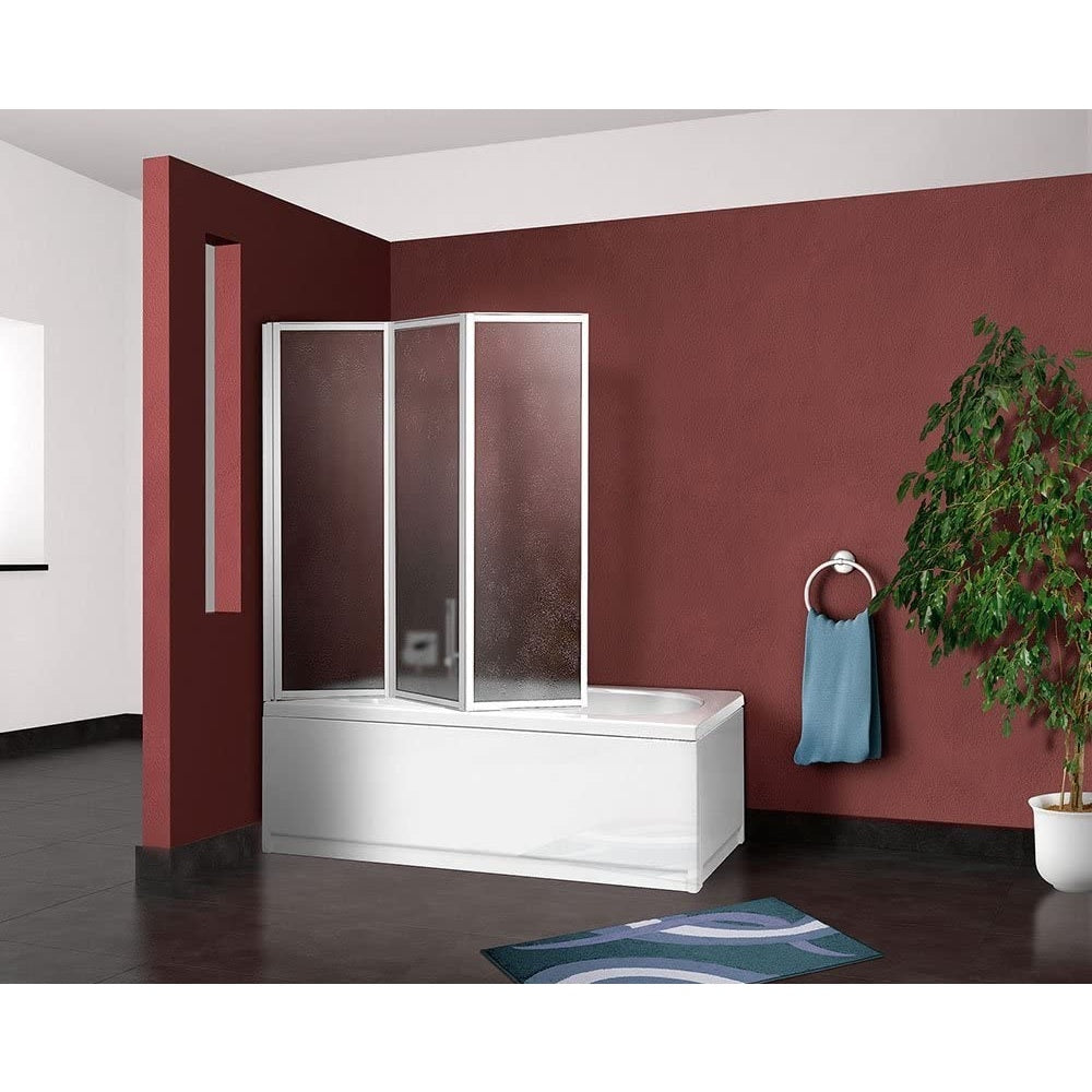 PARETE SOPRAVASCA 133/134XH140CM A 3 ANTE PIEGHEVO