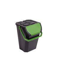 PATTUMIERA FRIDA 37L 38X38XH47CM NERO/SALVIA