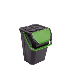 PATTUMIERA FRIDA 37L 38X38XH47CM NERO/SALVIA