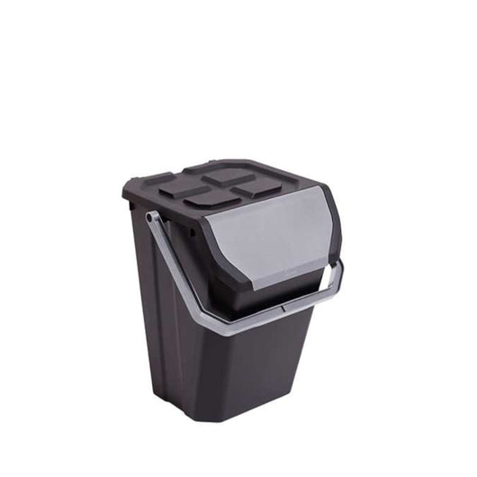 PATTUMIERA FRIDA 37L 38X38XH47CM NERO/GRIGIO.