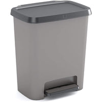 PATTUMIERA A PEDALE COMPATTA 25LT 38X28XH43CM GRIG