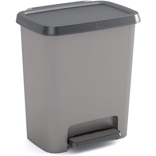 PATTUMIERA A PEDALE COMPATTA 25LT 38X28XH43CM GRIG