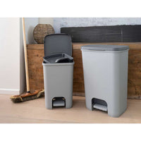 PATTUMIERA A PEDALE COMPATTA 25LT 38X28XH43CM GRIG