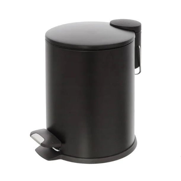 PATTUMIERA COVER 3L D.18XH25CM ACCIAIO NERO