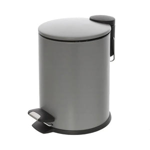 PATTUMIERA COVER 3L D.18XH25CM ACCIAIO GRIGIO