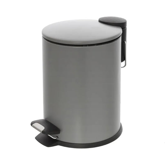 PATTUMIERA COVER 3L D.18XH25CM ACCIAIO GRIGIO