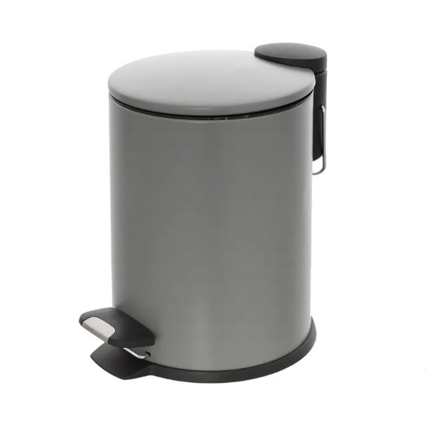 PATTUMIERA COVER 3L D.18XH25CM ACCIAIO GRIGIO
