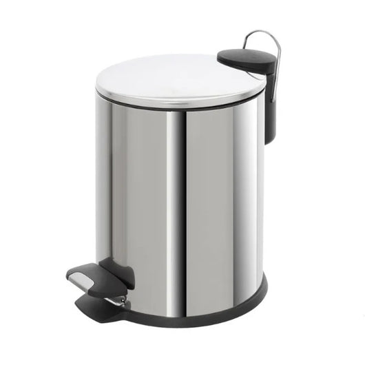 PATTUMIERA COVER 3L D.18XH25CM ACCIAIO CROMO