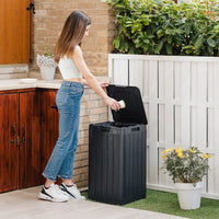 PATTUMIERA RIO GARDEN 38X38XH65CM ANTRACITE.