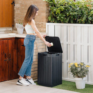 PATTUMIERA RIO GARDEN 38X38XH65CM ANTRACITE.