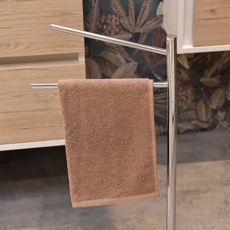 PIANTANA PORTASCIUGAMANI 2 BRACCI H81CM CROMO