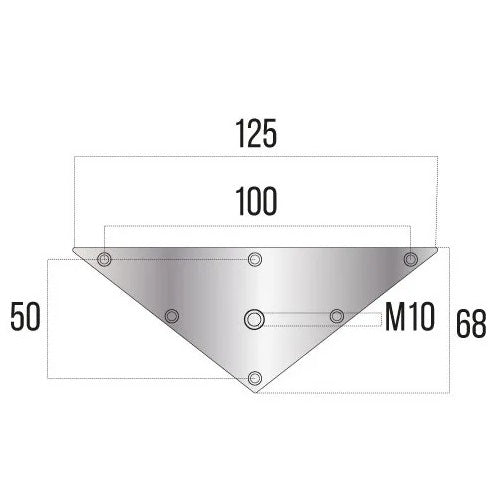 PIASTRA PER PIEDI LEGNO M.10