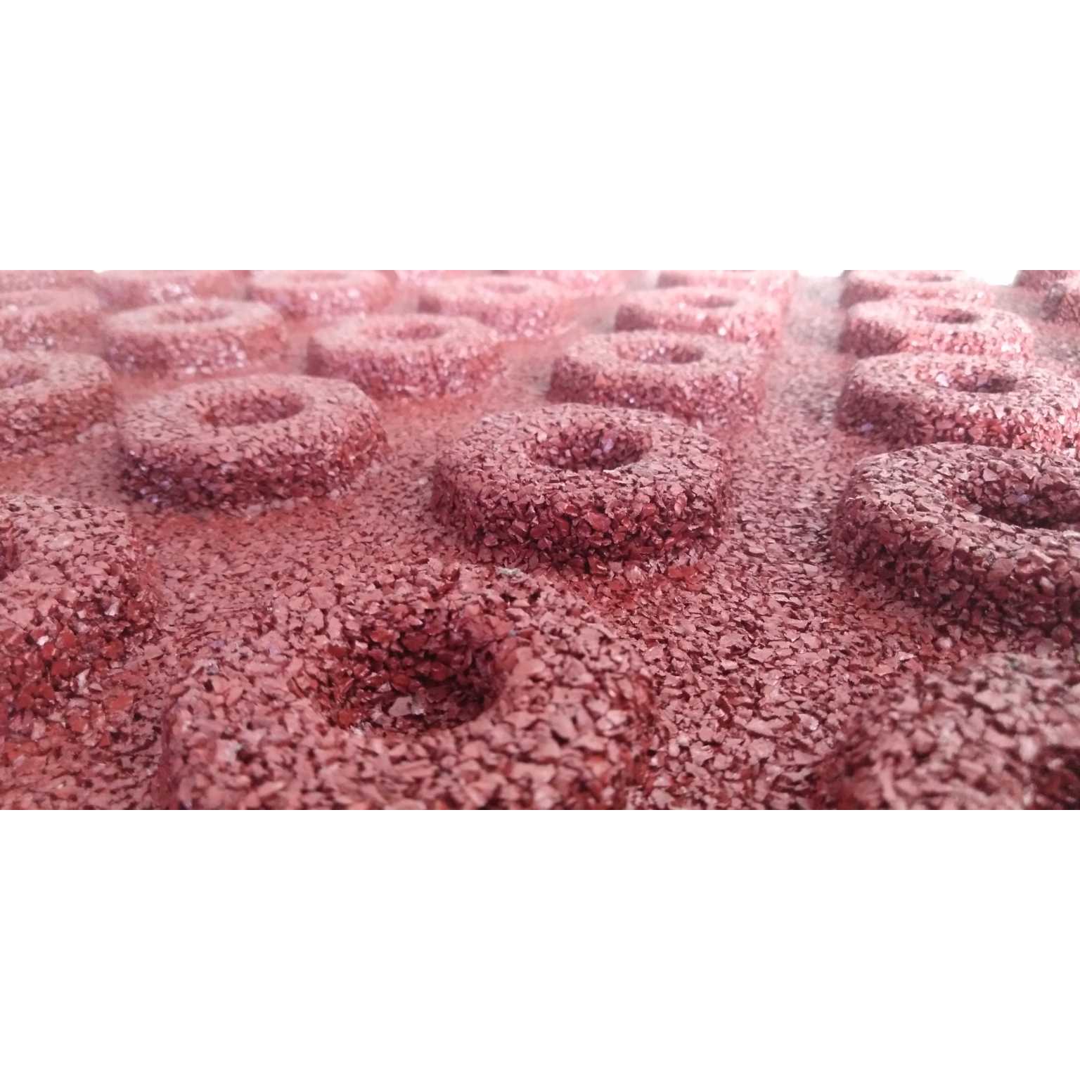 PIASTRELLA ANTI-TRAUMA 40X40XH2.5CM ROSSA IN GOMMA