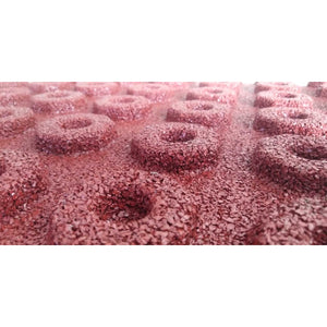 PIASTRELLA ANTI-TRAUMA 40X40XH2.5CM ROSSA IN GOMMA