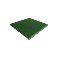 PIASTRELLA ANTI-TRAUMA 40X40XH2.5CM VERDE IN GOMMA