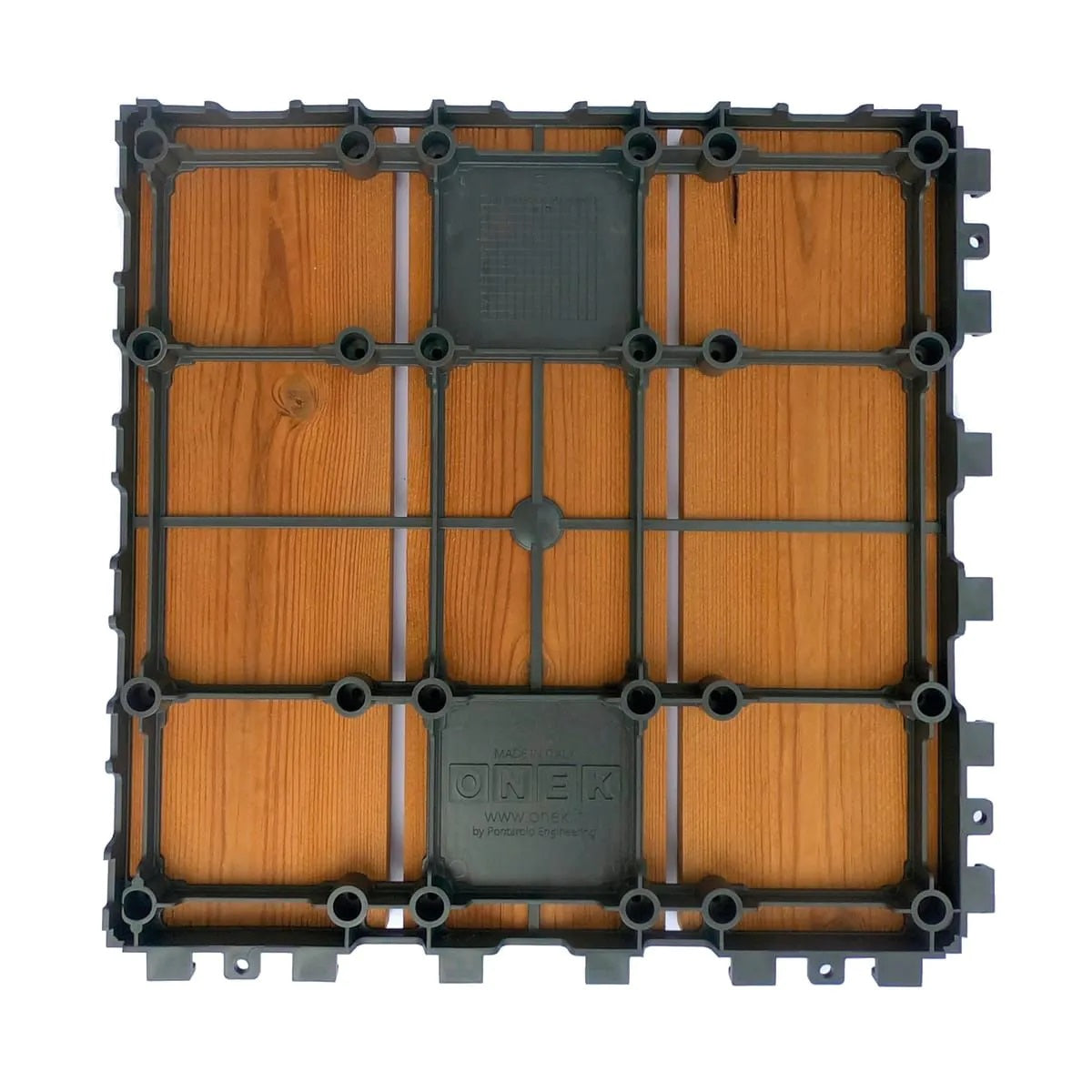 PIASTRELLA SMARTDECK 30X30XH2,5CM NATURAL IN PINO