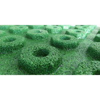 PIASTRELLA ANTI-TRAUMA 40X40XH2.5CM VERDE IN GOMMA