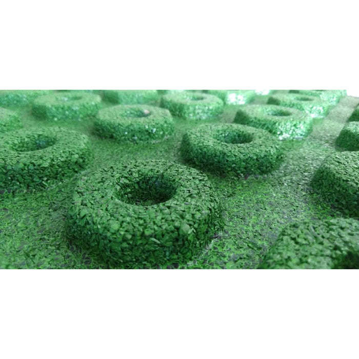 PIASTRELLA ANTI-TRAUMA 40X40XH2.5CM VERDE IN GOMMA