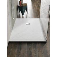 PIATTO DOCCIA STONE 80X80XH3,5CM BIANCO EFFETTO AR