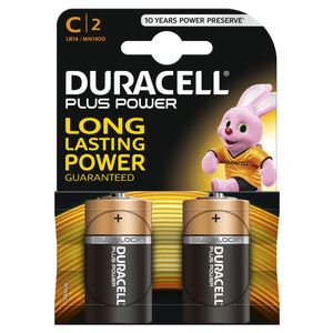 PILA TIPO C DURACELL PLUS +100 2PZ