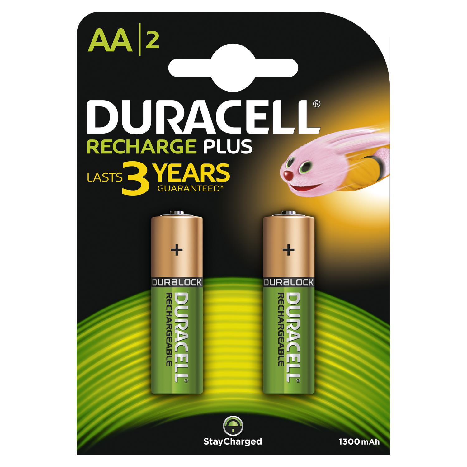PILA STILO AA DURACELL PLUS +100 2PZ RICARICABILE