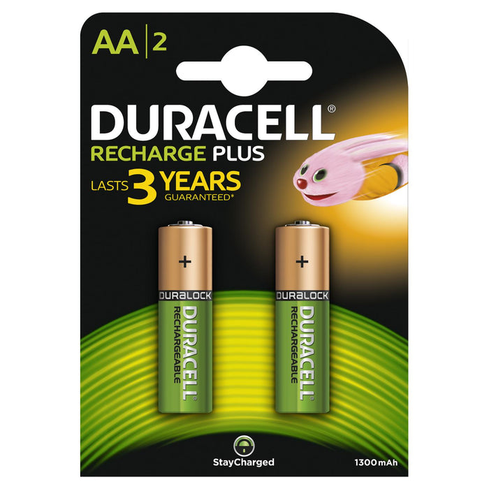 PILA STILO AA DURACELL PLUS +100 2PZ RICARICABILE