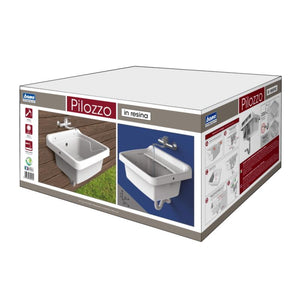 PILOZZO 59X50XH32CM BIANCO/GRIGIO