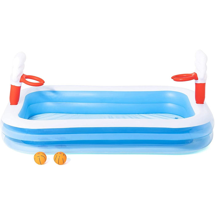 PISCINA FAMILY BASKETBALL CON 2 PALLE E CANESTRI CM.251X168X102H.