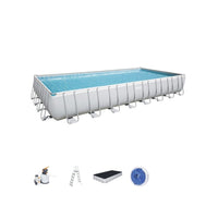 PISCINA FUORI TERRA POWER STEEL CM.956X488X132H. COMPLETA DI TUTTI GLI ACCESSORI