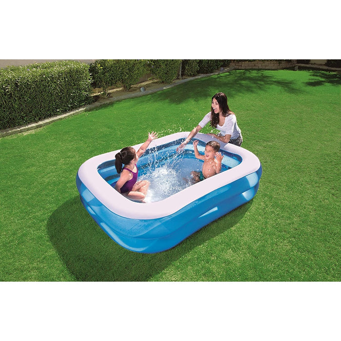 PISCINA FAMILY TURCHESE 201X150XH51CM 2 ANELLI