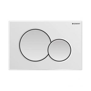 PLACCA BIANCA SIGMA 2 TASTI PER CASSETTA UNICA