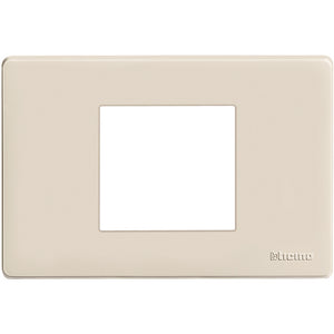 PLACCA MAGIC 2 POSTI CENTRATI AVORIO