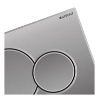 PLACCA CROMATA SIGMA 2 TASTI PER CASSETTA UNICA+