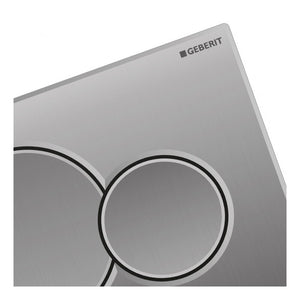 PLACCA CROMATA SIGMA 2 TASTI PER CASSETTA UNICA+