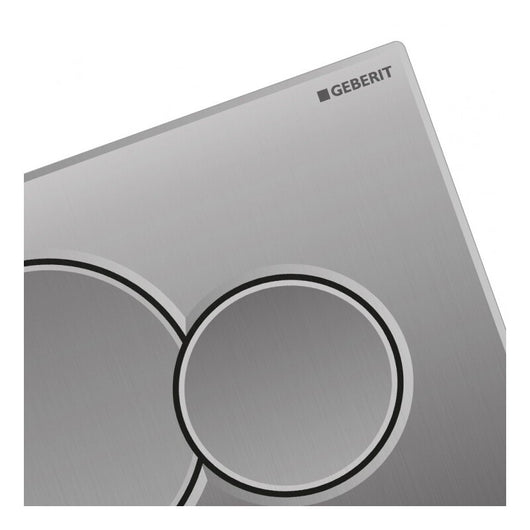 PLACCA CROMATA SIGMA 2 TASTI PER CASSETTA UNICA+