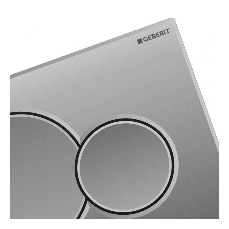 PLACCA CROMATA SIGMA 2 TASTI PER CASSETTA UNICA+