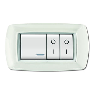 PLACCA MYLIFE 4 MODULI BIANCO