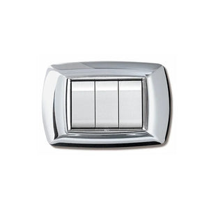 PLACCA MYLIFE 3 MODULI CROMO