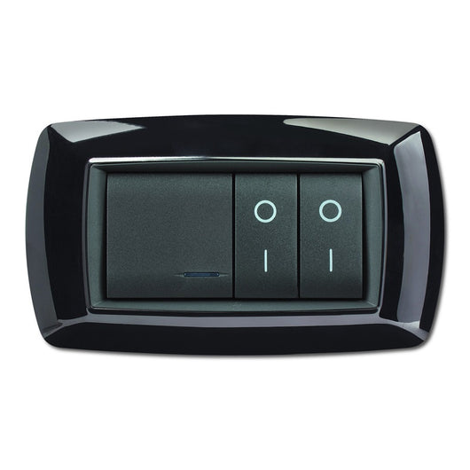 PLACCA MYLIFE 4 MODULI NERO