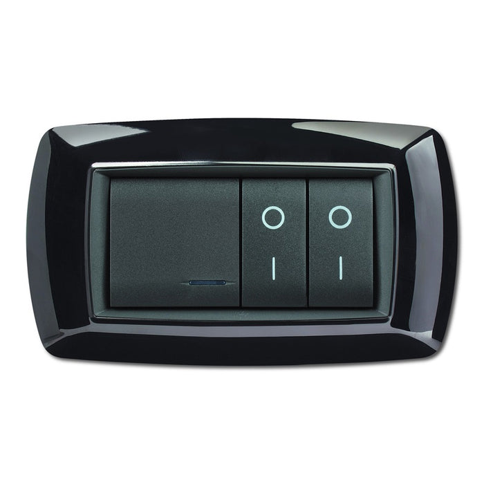 PLACCA MYLIFE 4 MODULI NERO