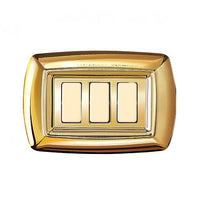 PLACCA TONDO 3 MODULI ORO