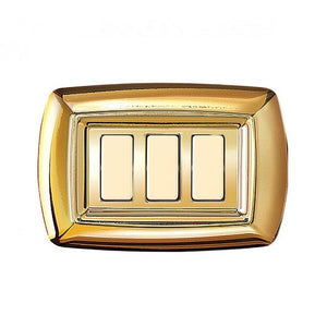 PLACCA TONDO 3 MODULI ORO