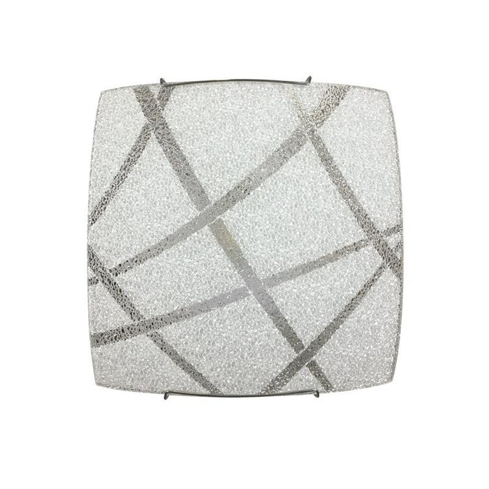 PLAFONIERA CLOE 30X30CM 1XE27 BIANCA